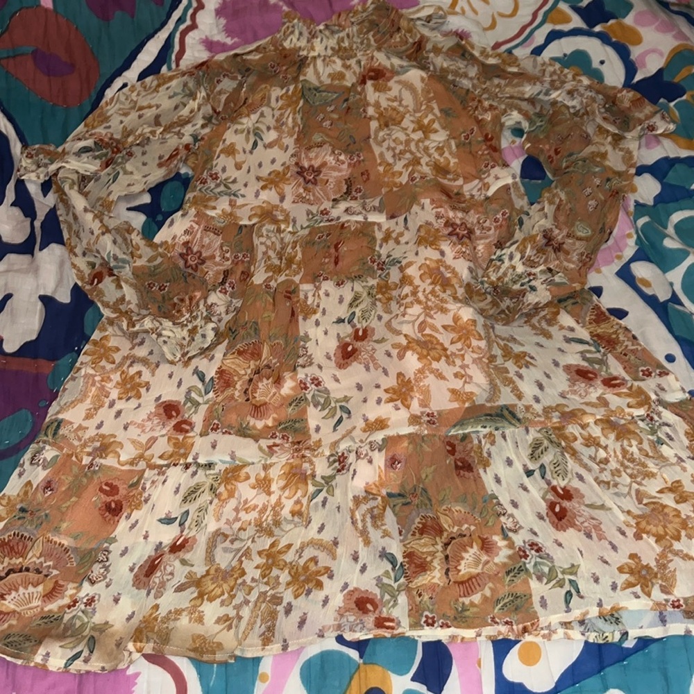 Sezane Estel Dress in Patchwork